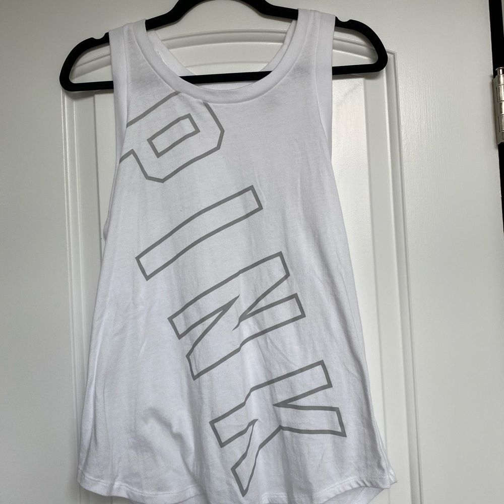 Victorias secret pink cut out back tank